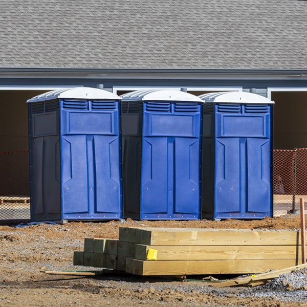 what is the expected delivery and pickup timeframe for the porta potties in Carlock Illinois